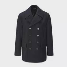 Gloverall, Kappa, Herr, Blå, M, Bomull, Churchill Reefer Peacoat Navy