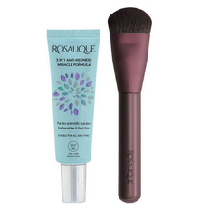 Rosalique - 3 i 1 Anti Rødme Creme SPF50 30 ml + Miracle Foundation Børste - Fri fragt og klar til levering