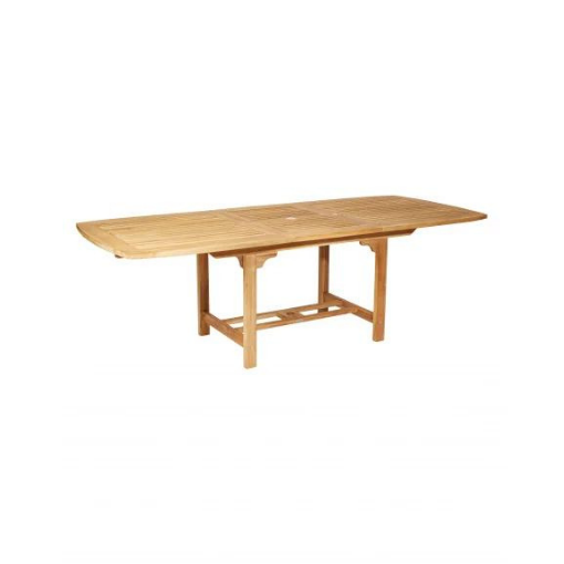 Dacore Sevilla teak udtræksbord - 6 - 10 personer 180 cm x 100 cm | Møbelsalg.dk