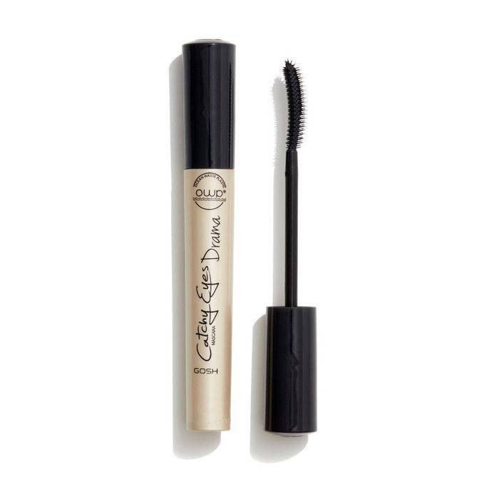 Mascara - GOSH COPENHAGEN - Catchy Eyes Drama - Black - Non Waterproof - Application Zigzag