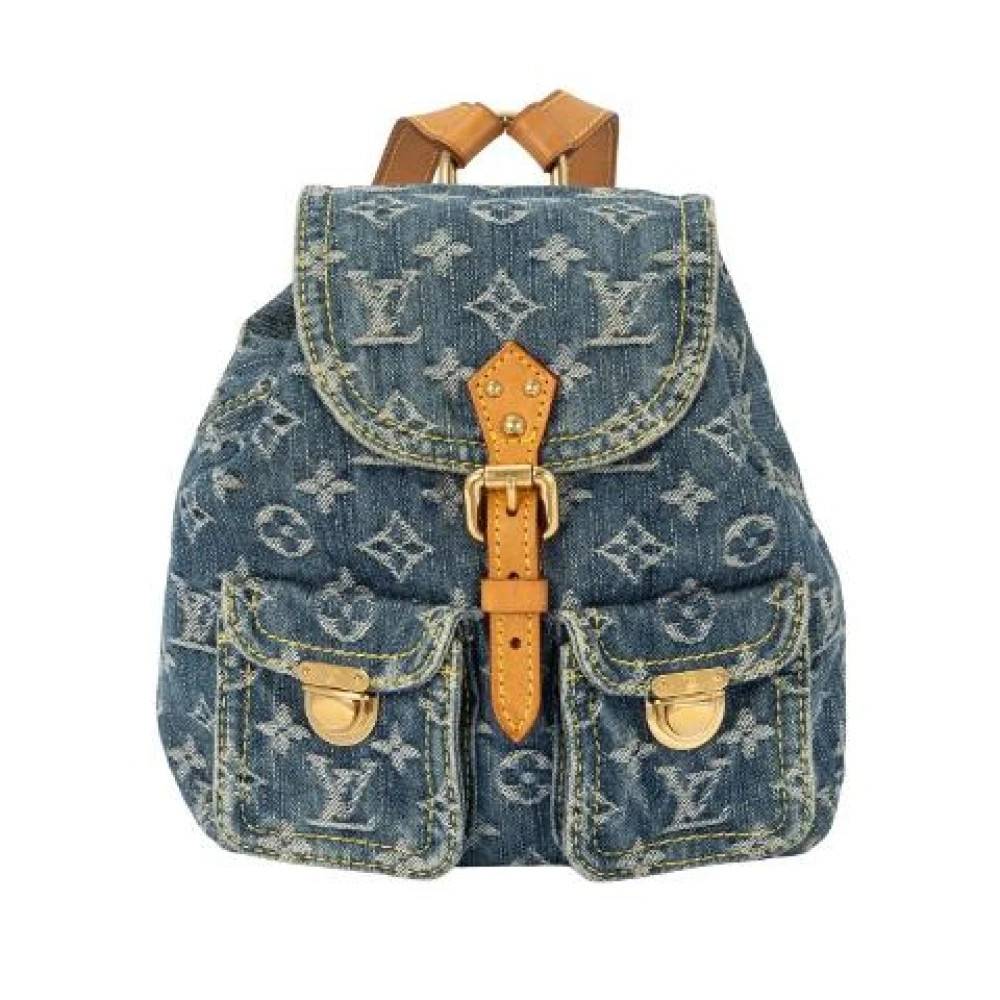 Louis Vuitton Vintage Pre-owned SAC A DOS PM Rygsæk - Vintage - Dame - Blå - ONE SIZE - Uld