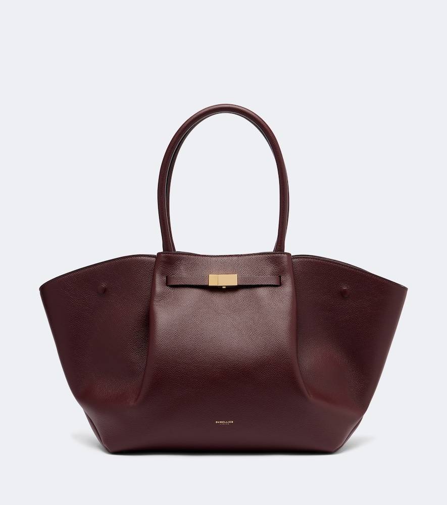 DeMellier Bolso New York Medium de piel - borgoña - Talla Única