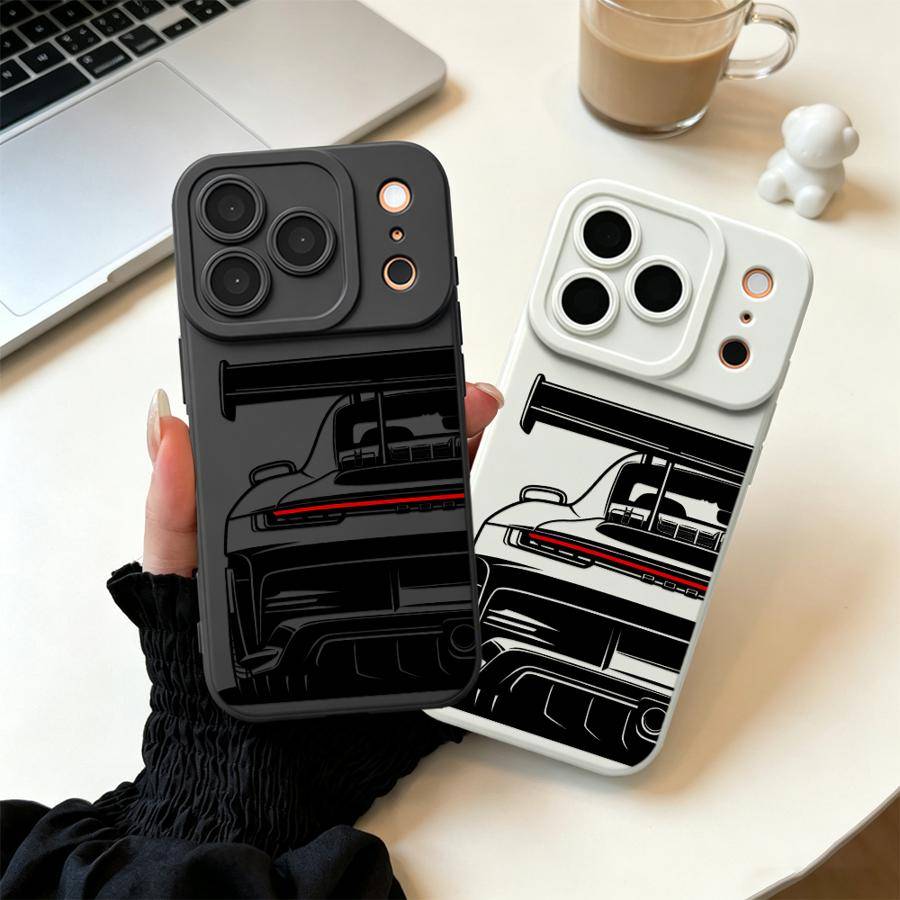 TPU Phone Cover Case for Apple iPhone 17 Pro Max 14 16e 16 Pro 13 Air 15 11Pro 12 Plus 17e Sports Car Line