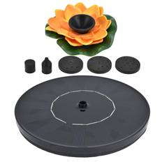 Lotus Solar Fountain Water Pump Floating Mini Solar Powered Water Fountain for Birdbaths Garden