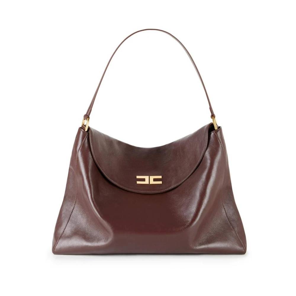 Elisabetta Franchi Large Avenue Bag - Tasker - Dame - Brun - ONE SIZE - Uld