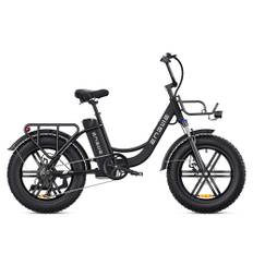 Engwe L20 250W 20" Step-through Electric Bike 13Ah Fat E-Bike - Black