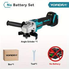 TEMU 2000w Brushless Electric Angle Grinder Polisher 125mm, Power Tool For Makita 18v Battery (battery Not Included)
