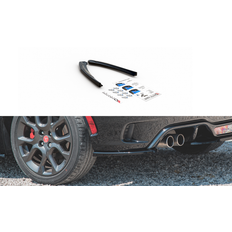 Maxton Rear Side Splitters Fiat 124 Spider Abarth - Gloss Black