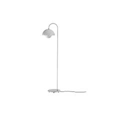 Flowerpot VP12 Floor Lamp, Chrome-plated