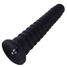 HiSmith HSA83 Tower Shape Anal Toy KlicLok 10.24" Black