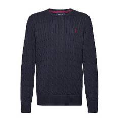 RALPH LAUREN KIDS Combed Cotton-Ls Cable Cn-Tp-Swt |Marinblå |163-174