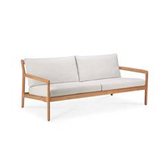 Jack Outdoor 2-sits Soffa | Teak, Off White