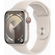 Apple Watch Series 9 Aluminium 45 mm (2023) | GPS | Stjärnglans | Sportband Stjärnglans M/L