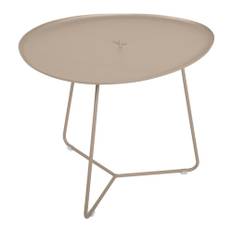 Fermob - Cocotte Low Table Nutmeg 14 - Udendørs små borde og sideborde - Brun - Metal