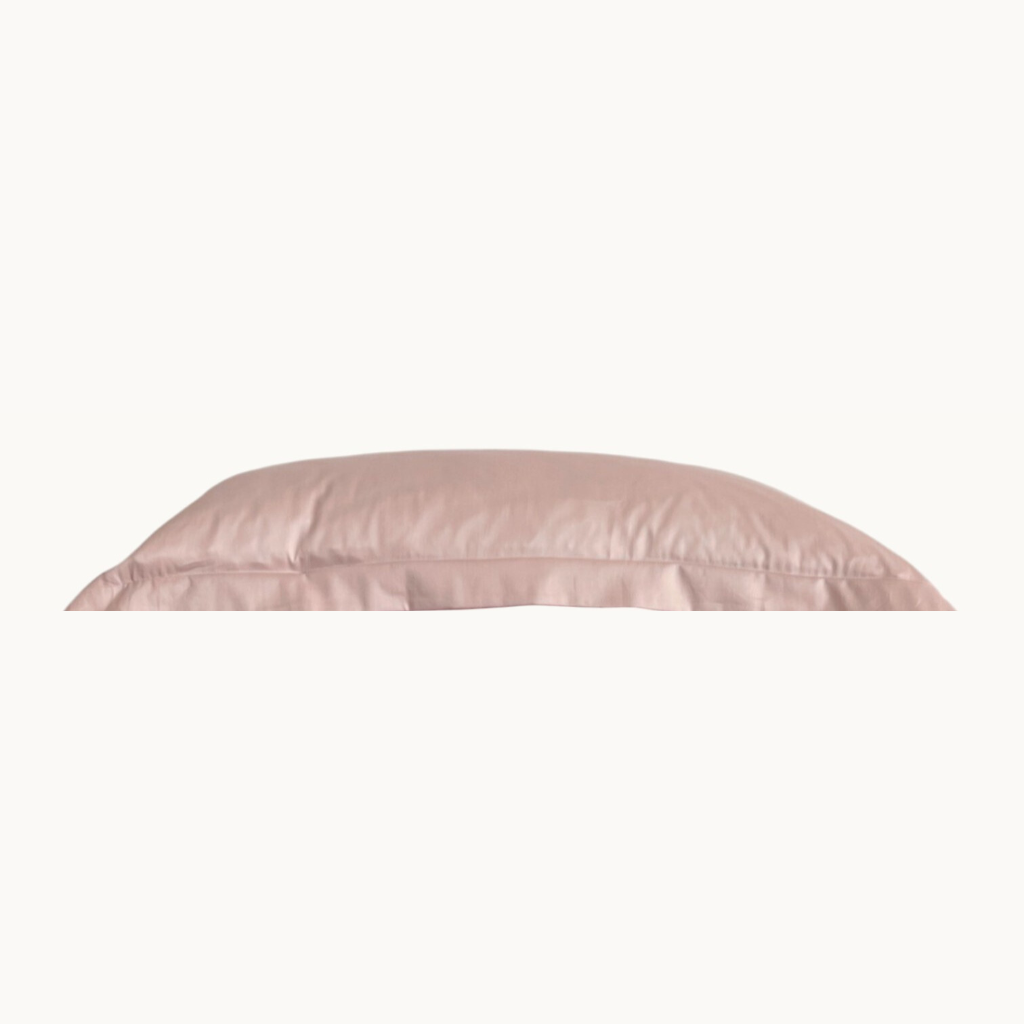 Charm Satin Kissenbezug aus 100% ägyptischer Baumwolle (600TC) – Seidig glatt, glänzend & haarschonend - Nuge Rose / 50x70
