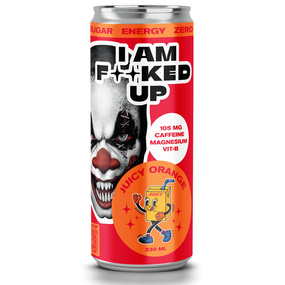 Swedish Supplements I Am Fucked Up Juicy Orange - 330ml. - Energidryck