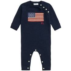Polo Ralph Lauren Heldragt - Strik - Hunter Navy m. Flag - Polo Ralph Lauren - 1 år (80) - Heldragt