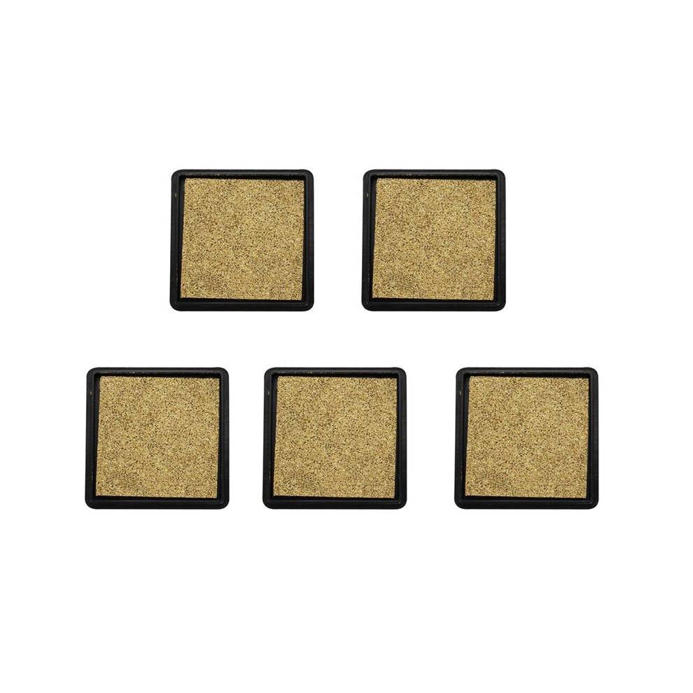 5X Ink Pad Stamp Pad for Wedding Letter Document Gold