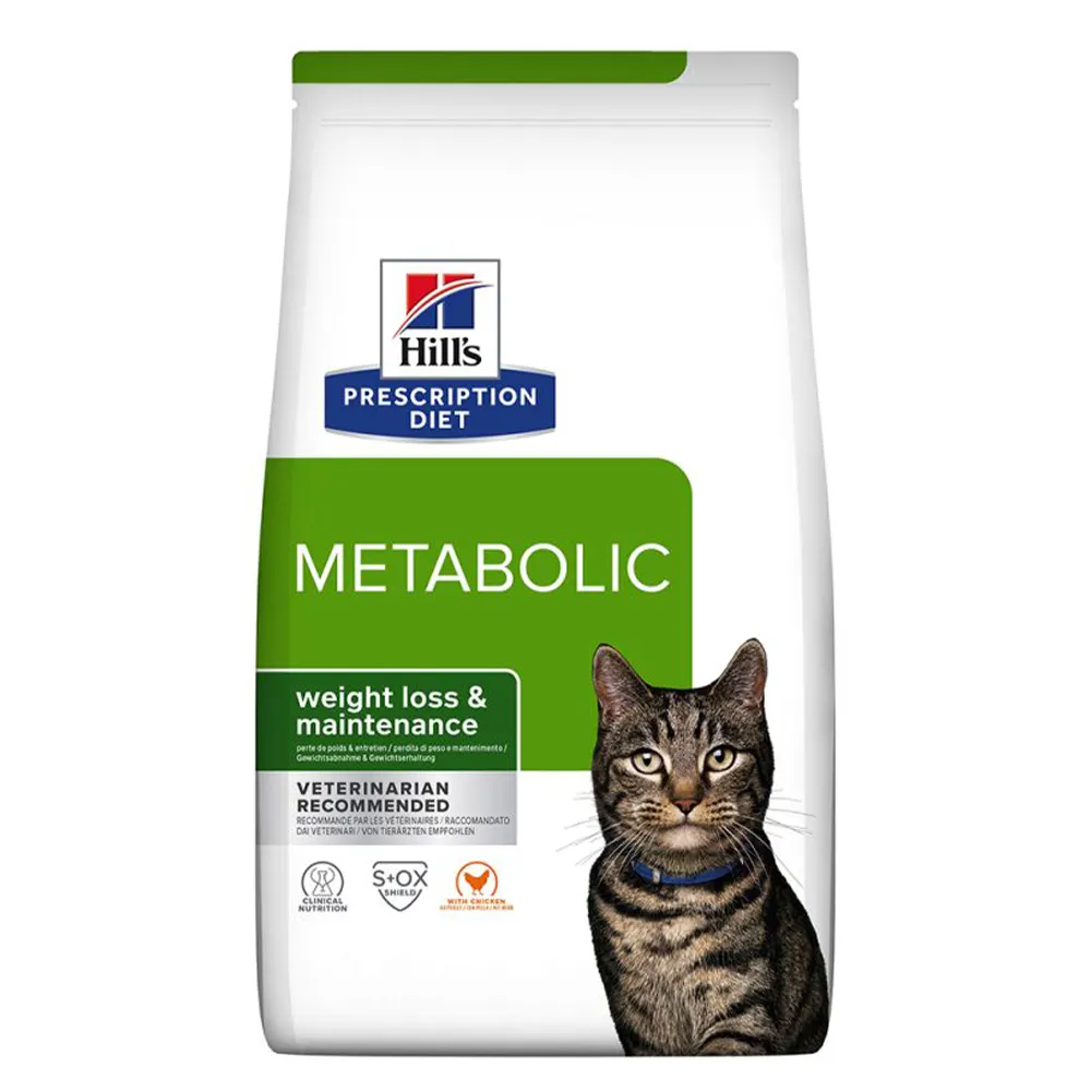 Hills Receptpligtig kost Tørfoder til katte Metabolic Weight Management Kylling 3 kg