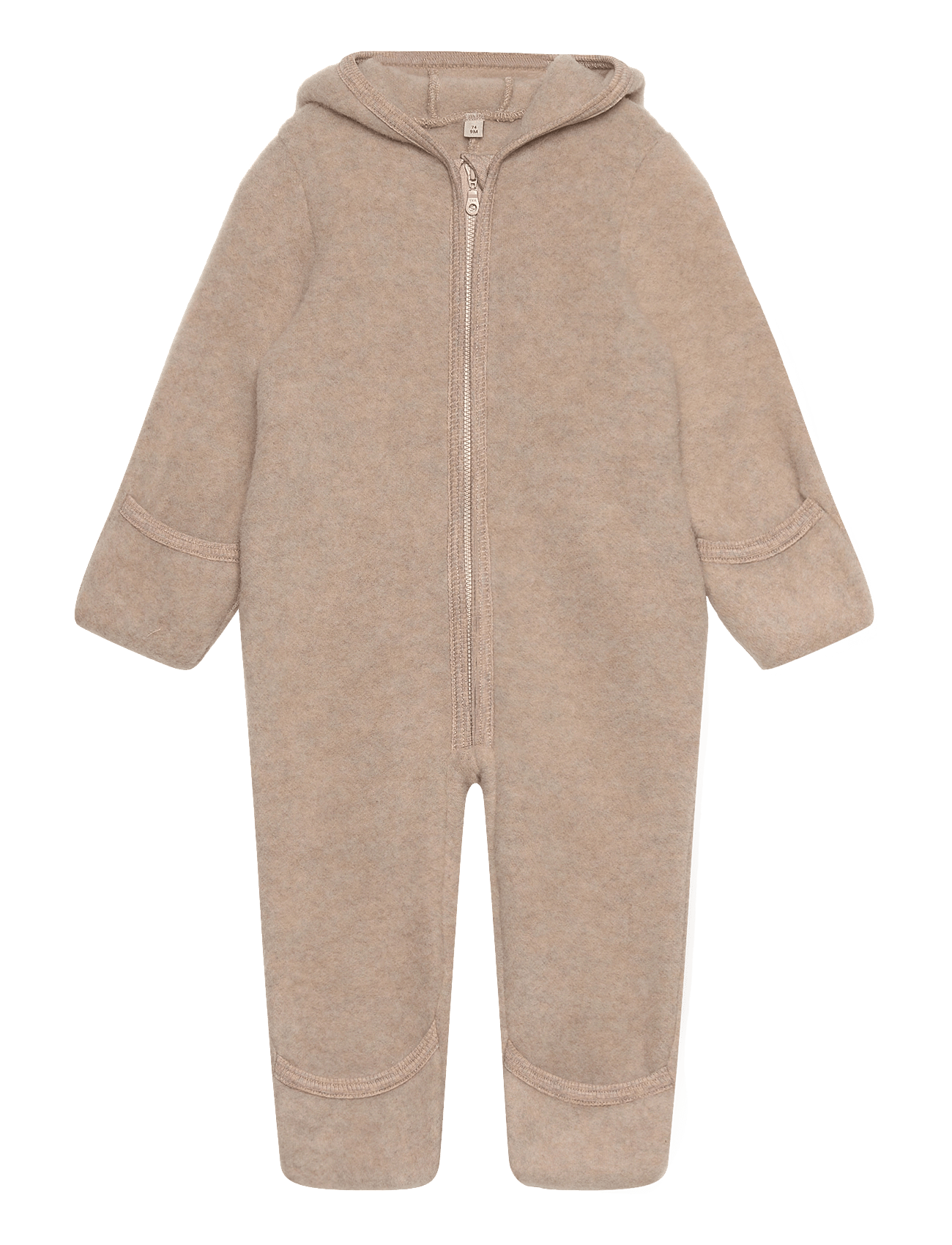 HUTTELIHUT Pram Suit Wool Fleece | Beige | 74