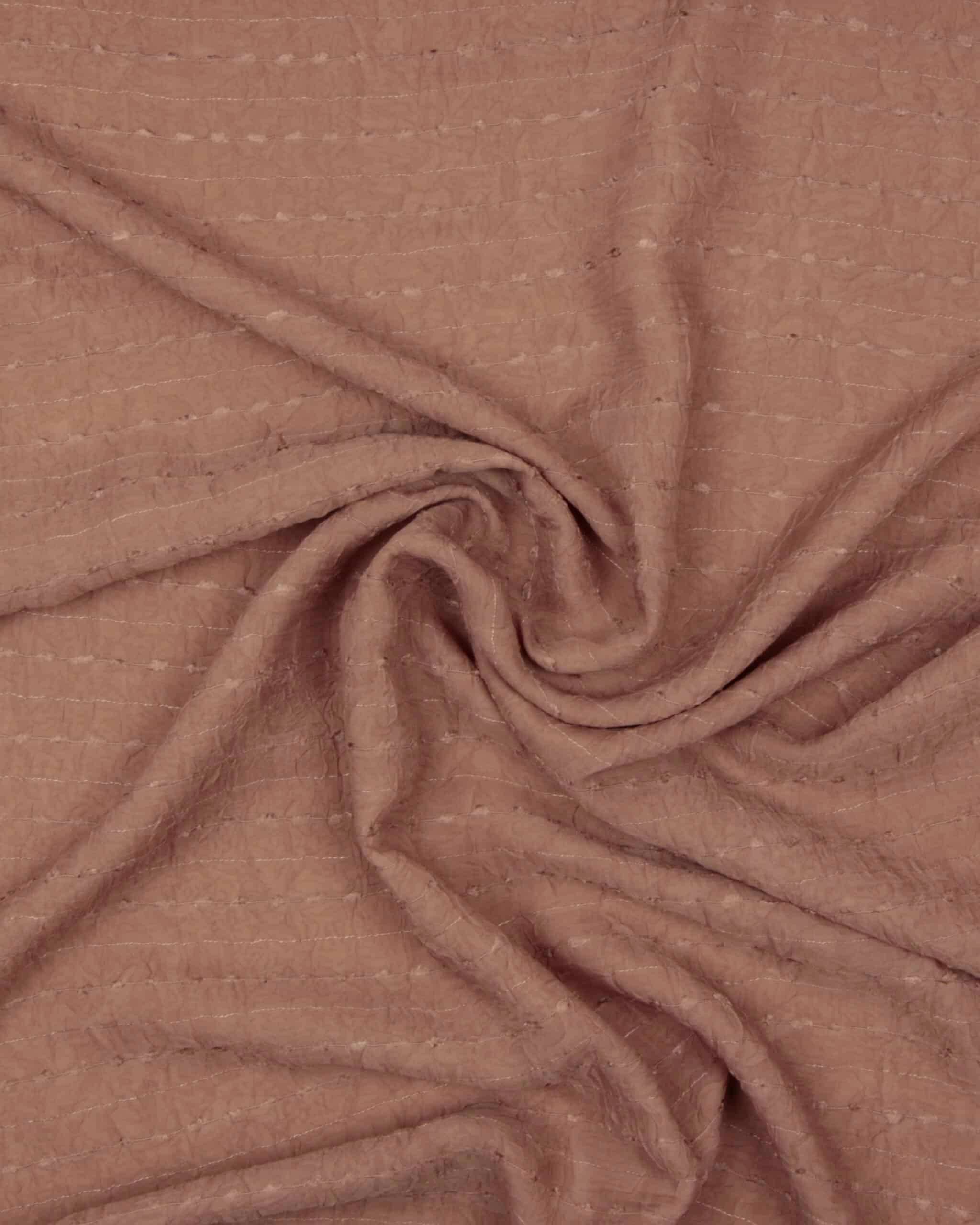 Lys brun med struktur - Chiffon, polyester - 100% Polyester