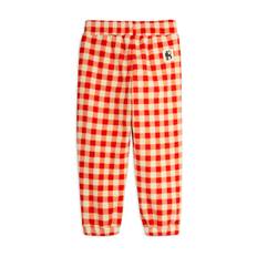 Mini Rodini Gingham Byxor I Fleece  Red 128/134 cm  Röd  128/134 cm  man