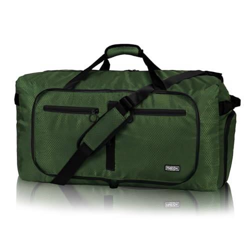 Fmeida 65L Vikbar Bärväska Duffel Bag – Lättvikts Vattentät Duffelväska med Skofack, Stor Övernattningsväska