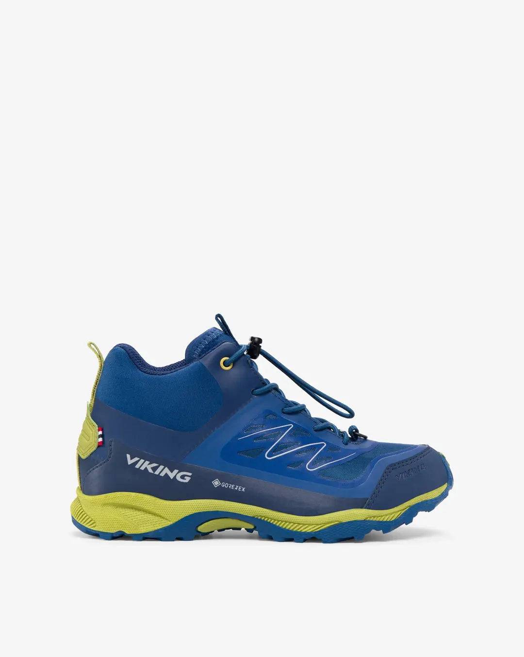 Viking Tind Mid GTX Junior Vandresko Børn - Blue/Khaki - Blue/Khaki / 30