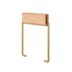 Moebe Toilet Roll Holder Oak/Brass