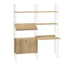 String - Kontor hyllsystem I ek/beige - Hyllor och hyllsystem - Träfärgad