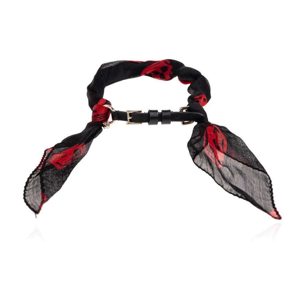 Alexander McQueen - Silkesarmband med dödskallemotiv Accessoarer - Dam - ONE Size -