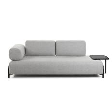 Sofa C.O - 3-personers, med bakke, Farve Grey, Design Large Tray