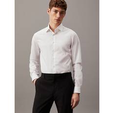 Poplin Stretch Fitted Shirt - White - 44