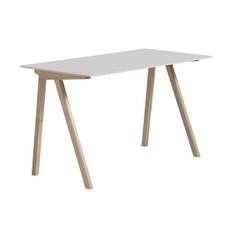 HAY CPH90 2.0 skrivbord 65x130 cm Off white linoleum-lacq. oak - Vit