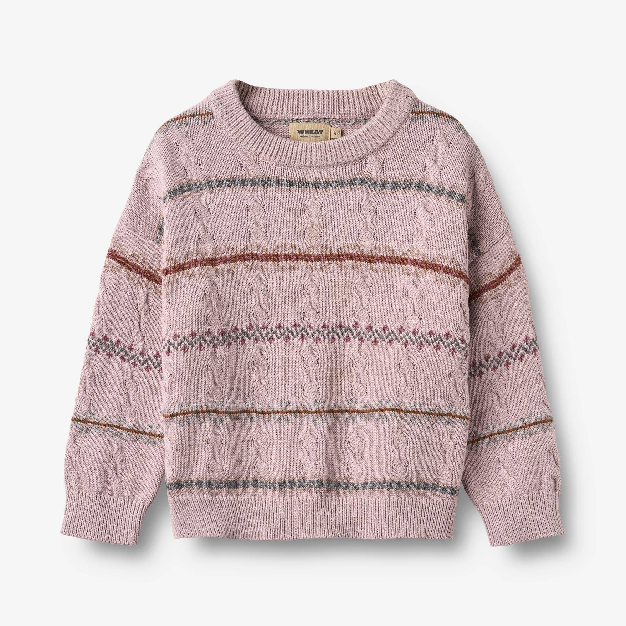 WHEAT® - Jacquard Strik Harper - soft lilac - Str 98.