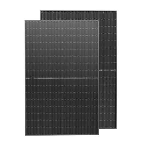 Solakon Solarpanel 450W, Bifazial Glas-Glas N-Type Solarmodul, 40v Monokristalline Solarmodule/Solar Module für Balkonkraftwerk/Solaranlage, 450w Solar Panel für Photovoltaik Komplettanlage (1 Stk)