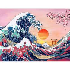 The Great Wave diamantmaleri for voksne begyndere, 30x40cmJapan