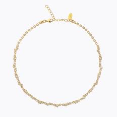 Caroline Svedbom Antonia Halsband/ Crystal (Guld)