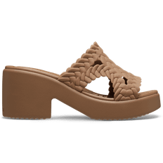 Crocs women Brooklyn Woven Heel Sandals Sepia 37