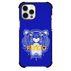 Kenzo Case For iPhone Samsung Galaxy Pixel OnePlus Vivo Xiaomi Asus Sony Motorola Nokia - Series Logo Tiger In Blue Background