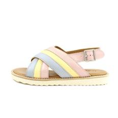 Angulus Ice Blue/mellow Yellow/pale Rose Sandal Med Spænde - Størrelse 33