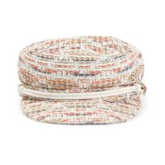 Maison Michel, Accessoarer, Dam, M, Bomull, Multifärgad Sjöman Bomullshatt med Kristaller - multicolor (M)