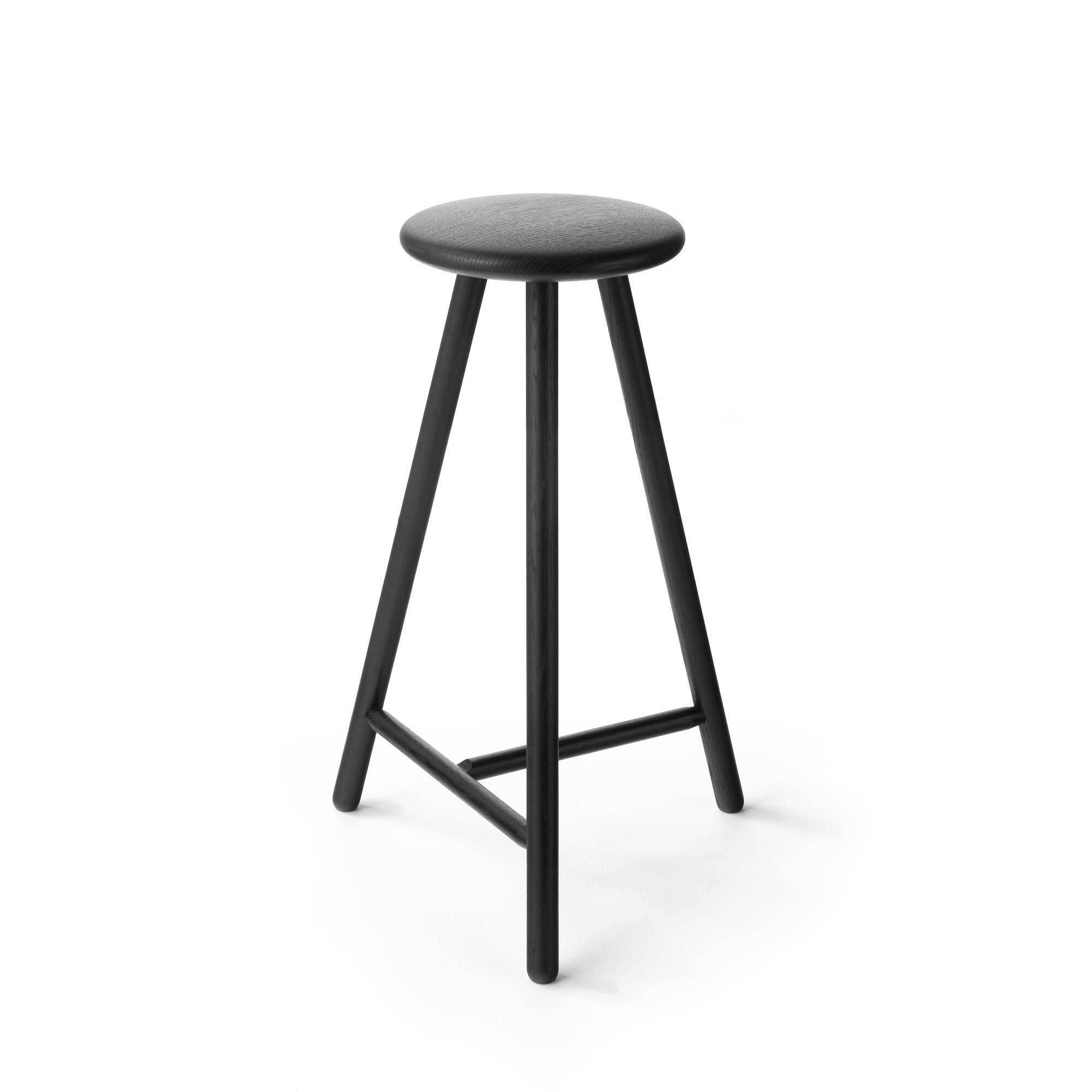 Linea Collection Perch Barstol Sortbejdset Egetræ.