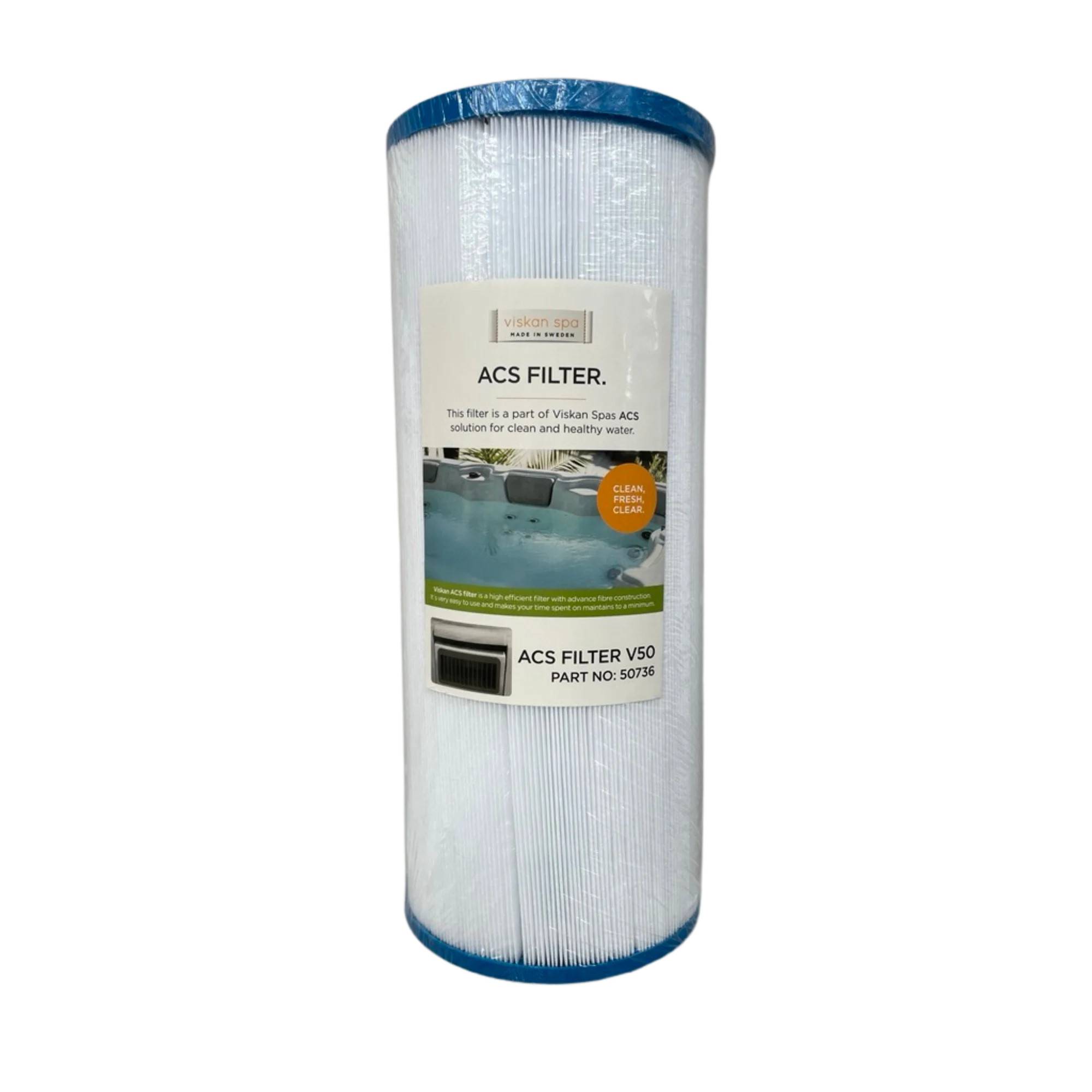 ACS filterindsats, Viskan - V50 (med skruegevind).