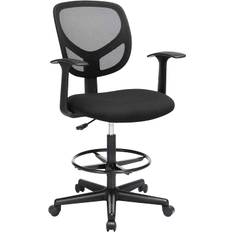 Ergonomisk Kontorsstol Hög Sitthöjd 55-75 cm Arbetsstol
