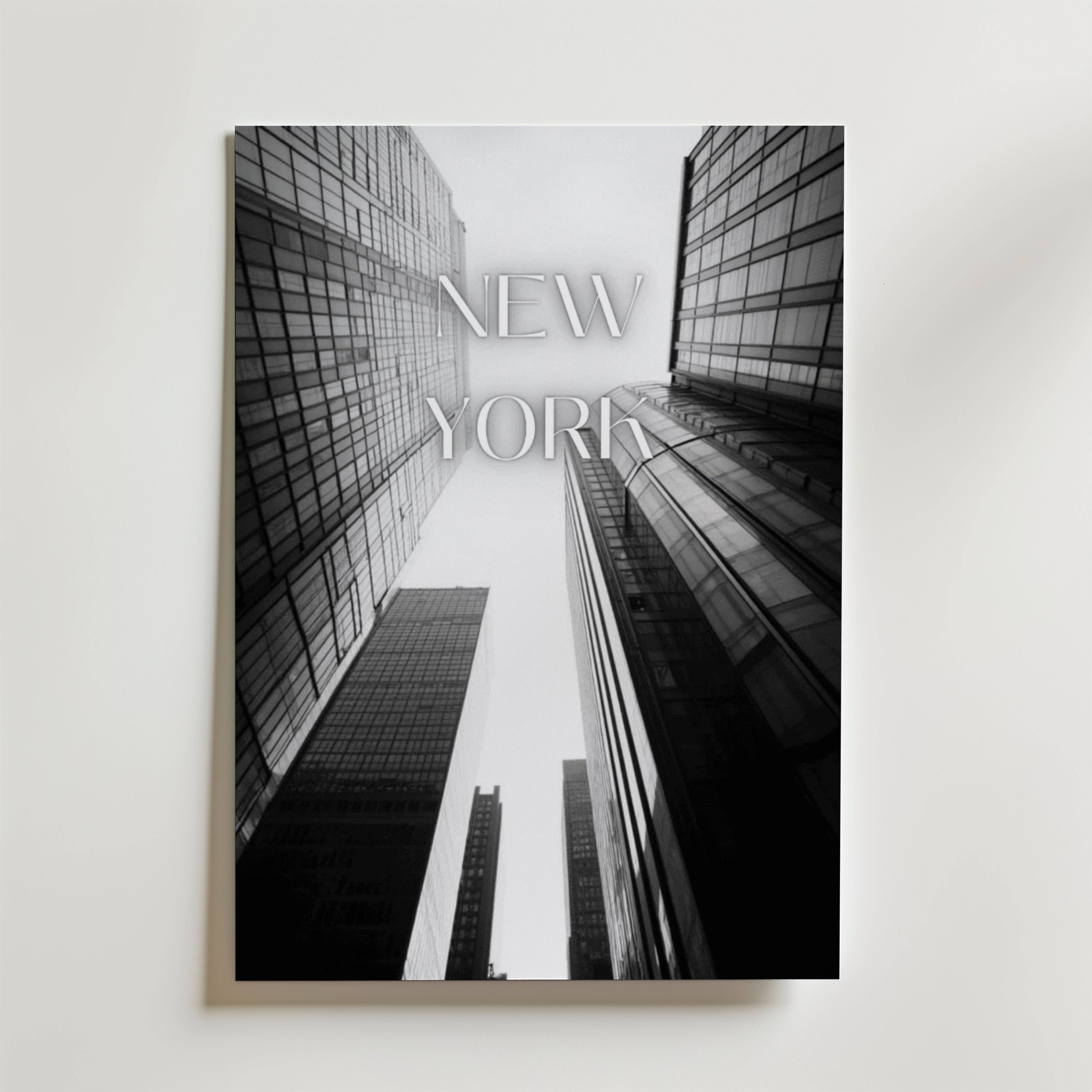 New York Poster - Premium Canvas 100x140 cm
