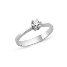 STAR Ring, 14 kt hvidguld med 6 greb m. 0,15ct