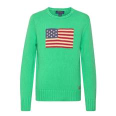 RALPH LAUREN KIDS The Iconic Flag Sweater |Green |163-174