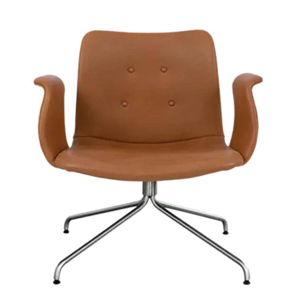Sibast Primum Lounge Chair (Stainless Steel) Loungestol Leather Zenso 223