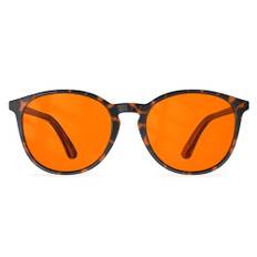 Bloomoak Läsglasögon med blåljusfilter, runda retroglasögon för gaming, lindrar ögontrötthet och förbättrar sömnen, lämpliga för skärmanvändning, +0x